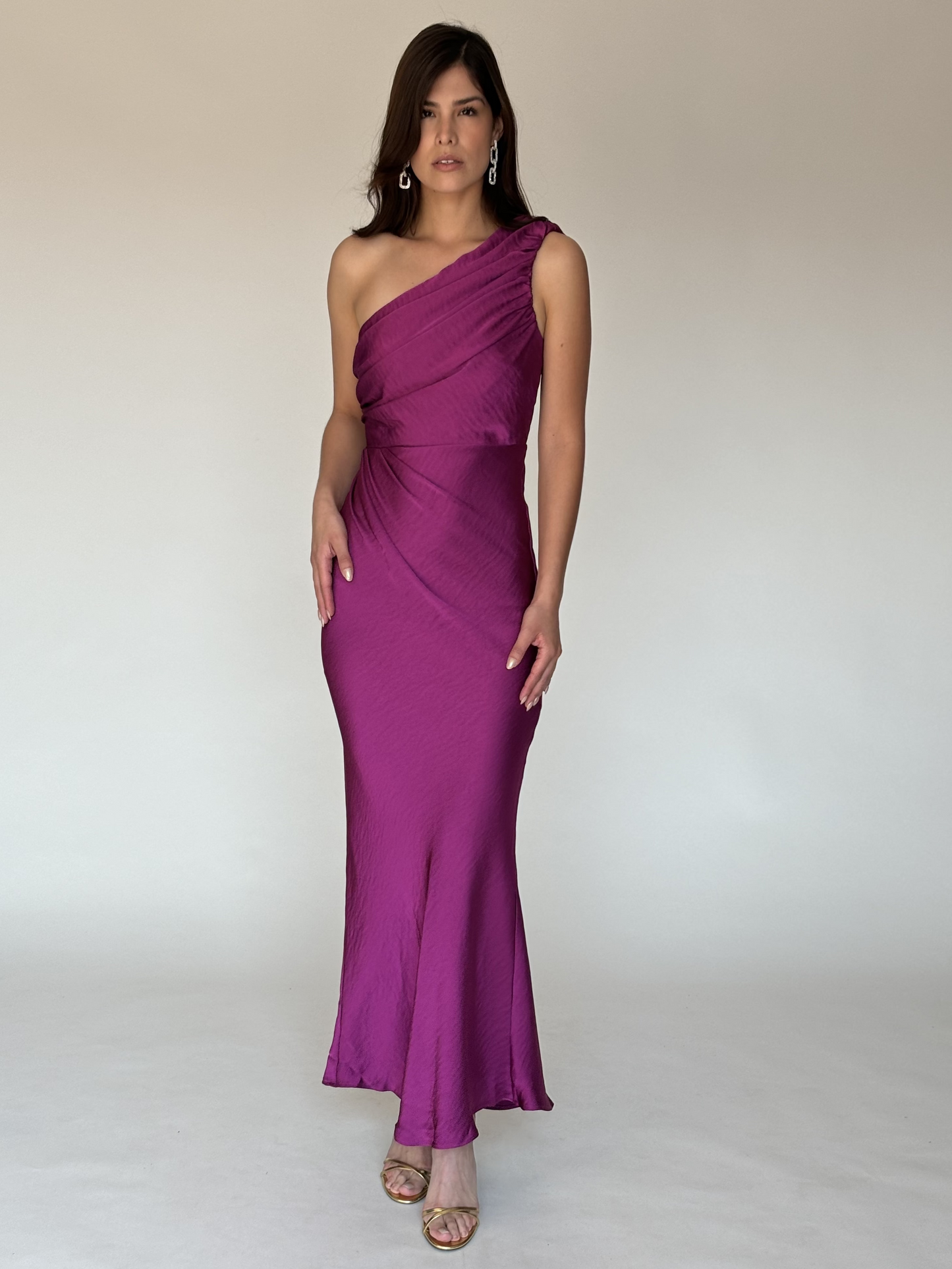 VESTIDO UN HOMBRO DL0793