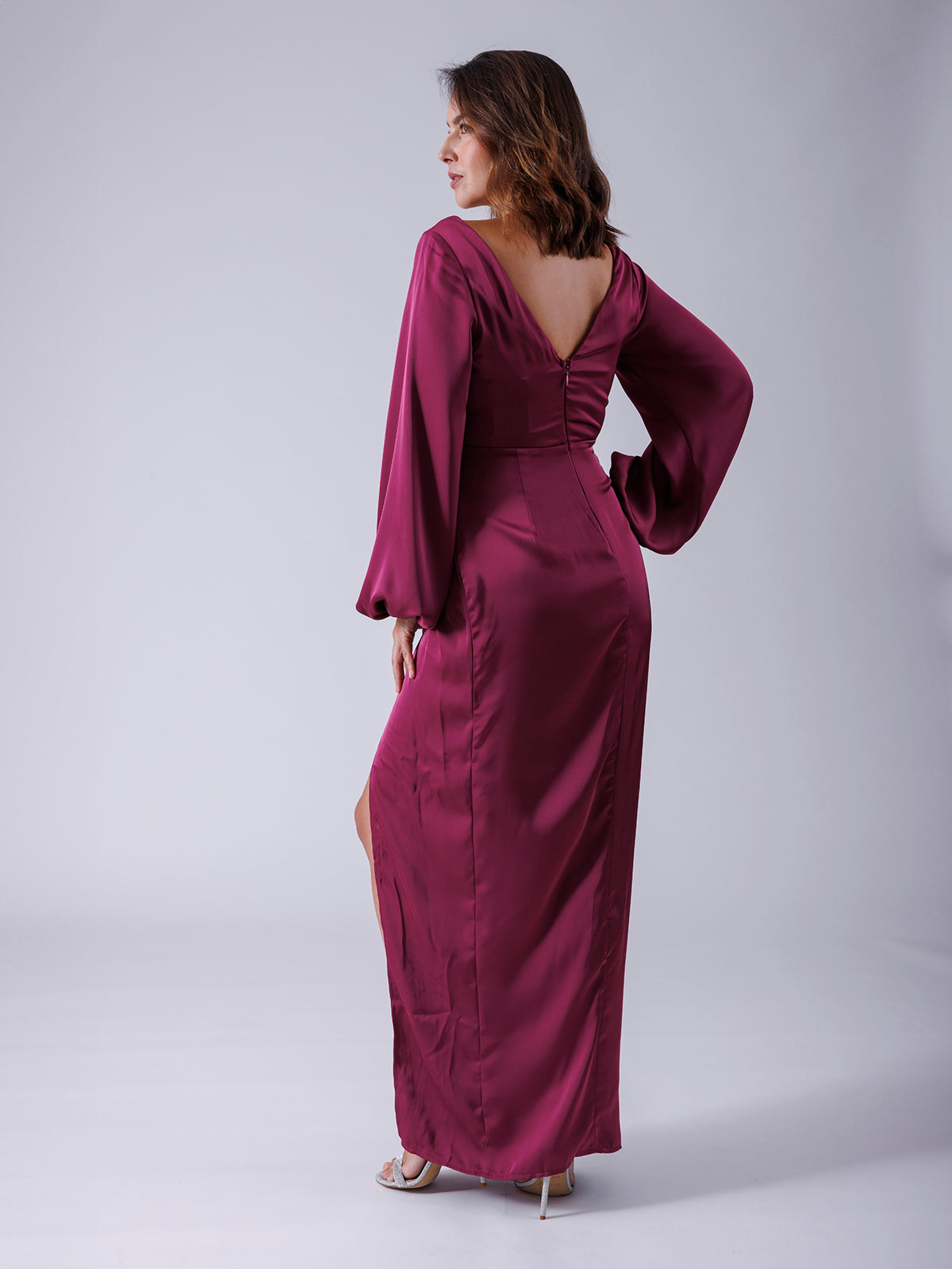 VESTIDO MANGA LARGA ROSA F22939