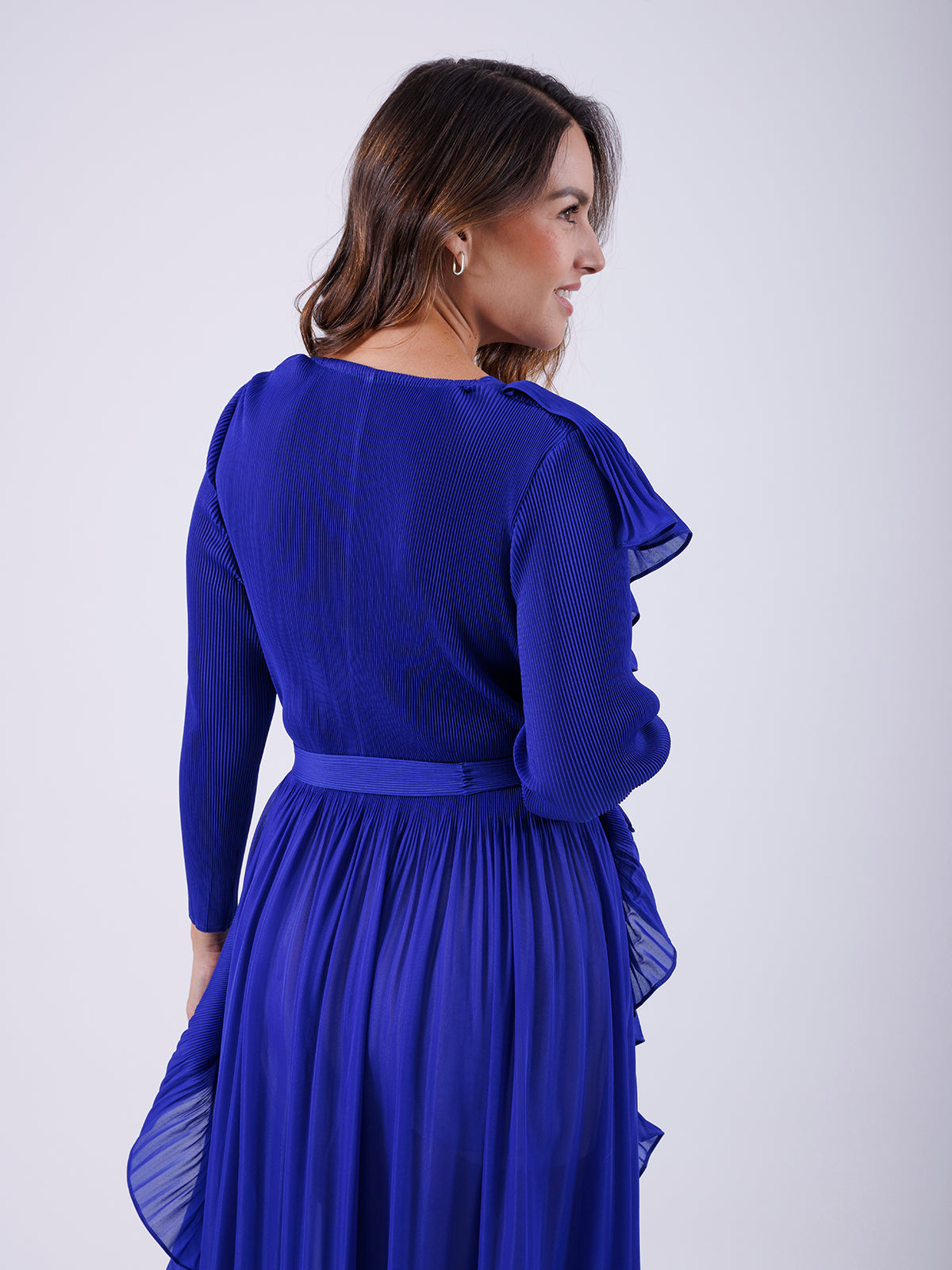 VESTIDO LARGO AZUL QC3788