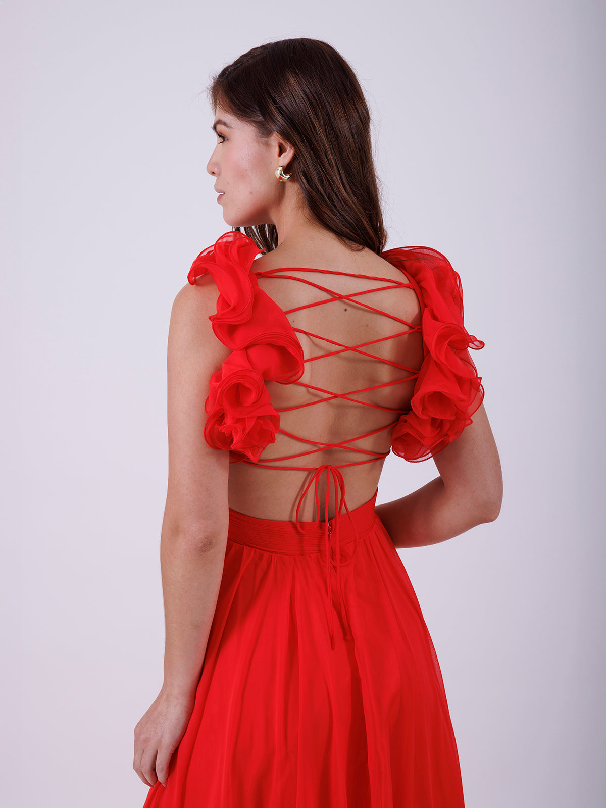 VESTIDO ROJO L9678