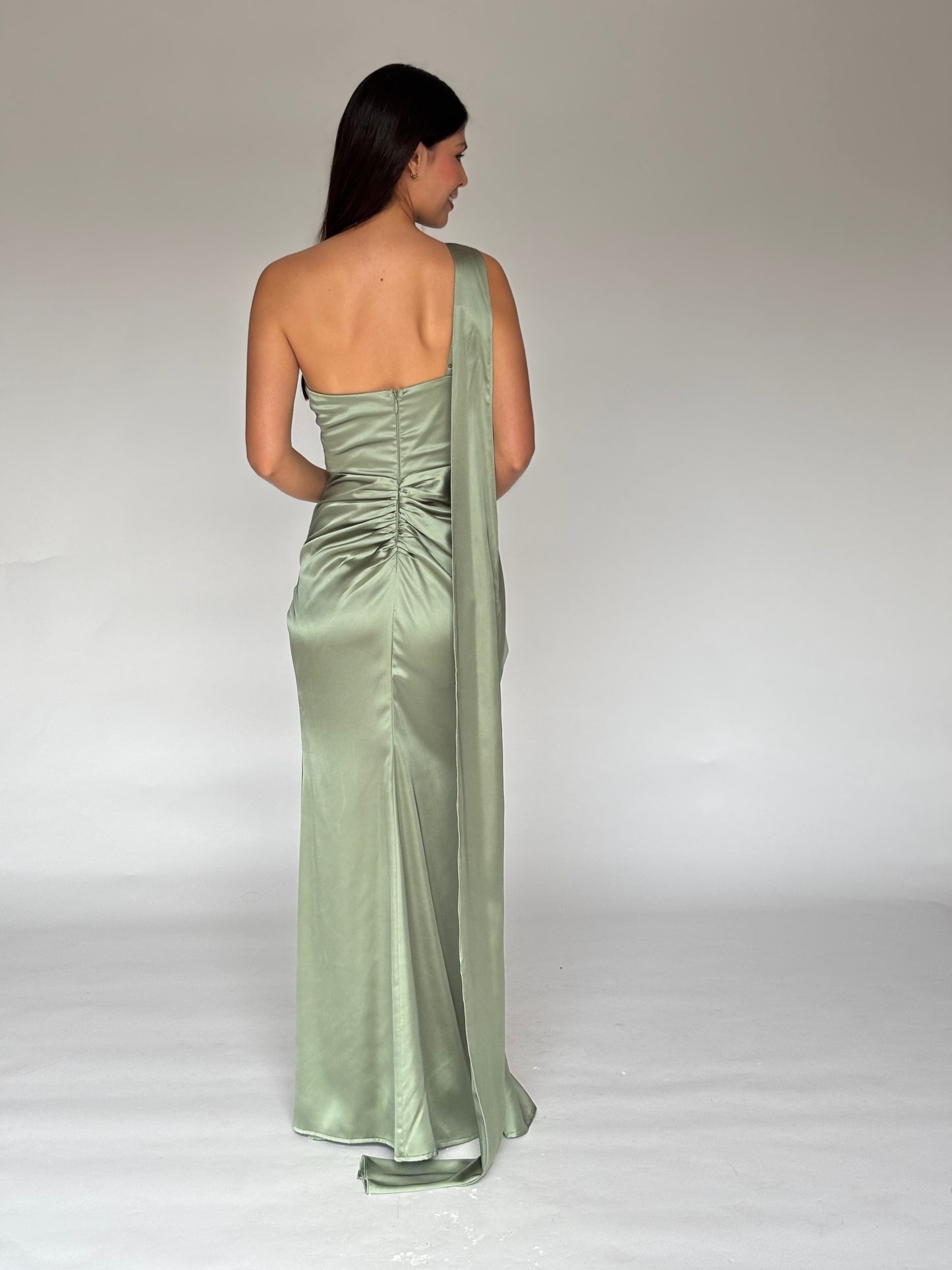 VESTIDO LARGO VERDE 22606