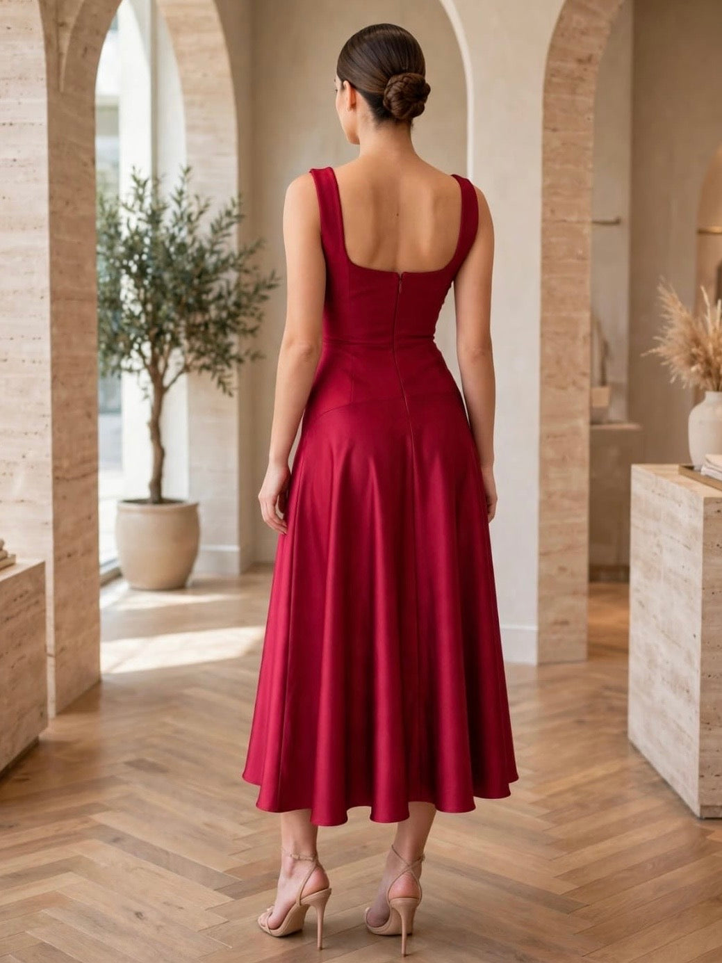 VESTIDO ROJO 5111