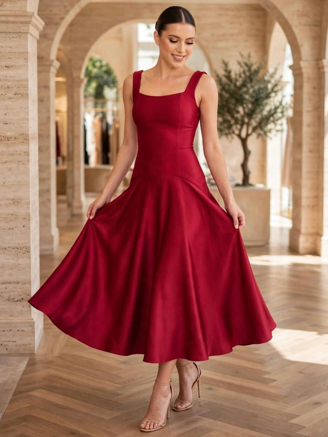 VESTIDO ROJO 5111