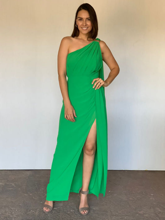 VESTIDO VERDE 9382