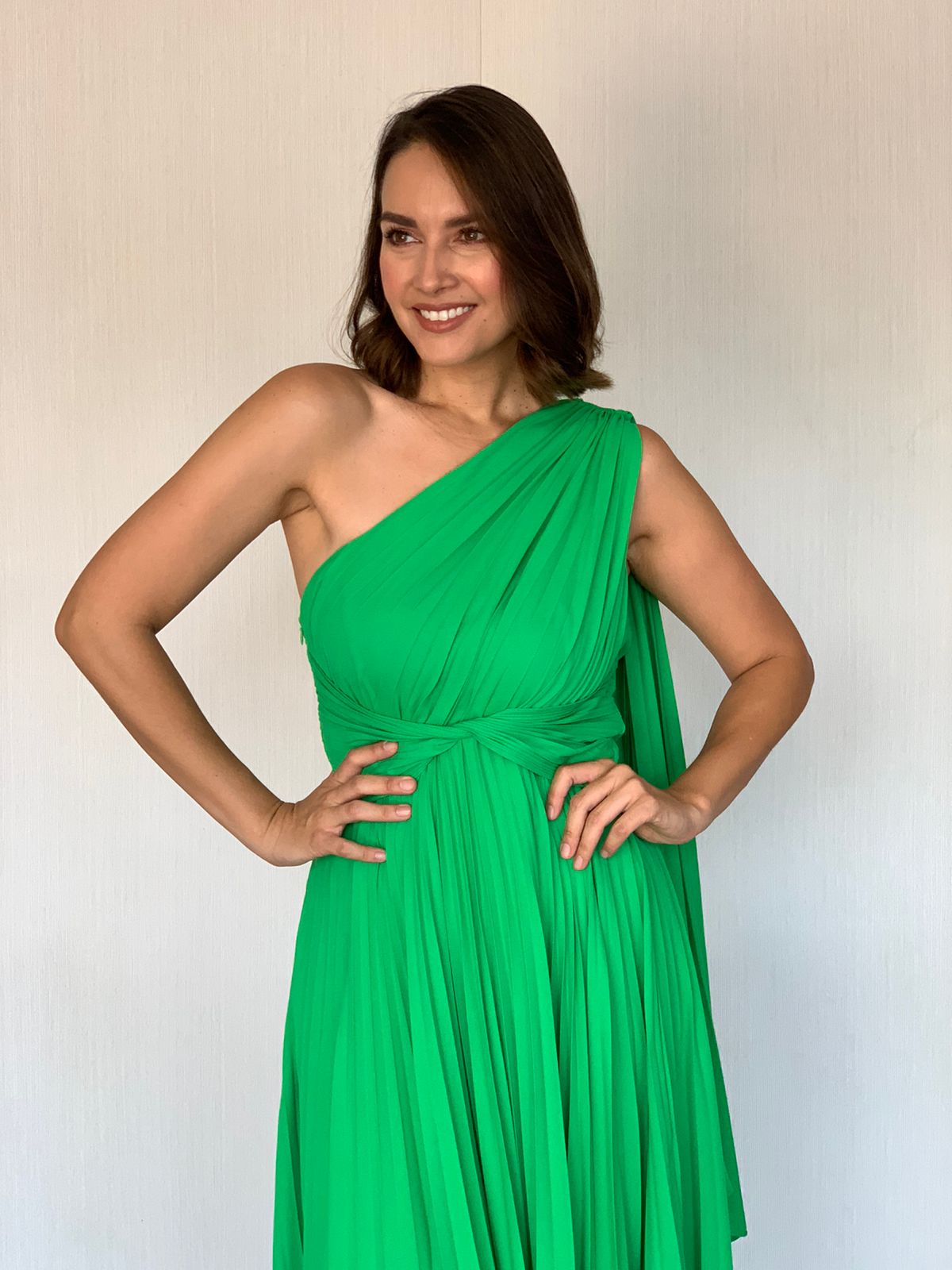 VESTIDO VERDE LD5238