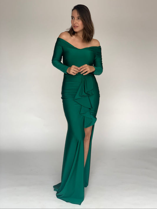 VESTIDO VERDE DB200