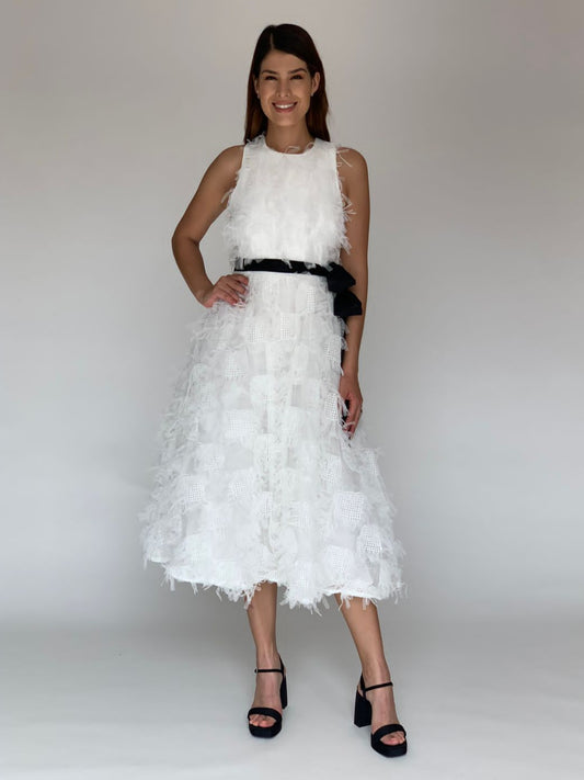 VESTIDO BLANCO D15016