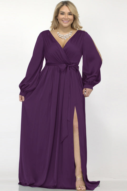 VESTIDO MORADO 21043