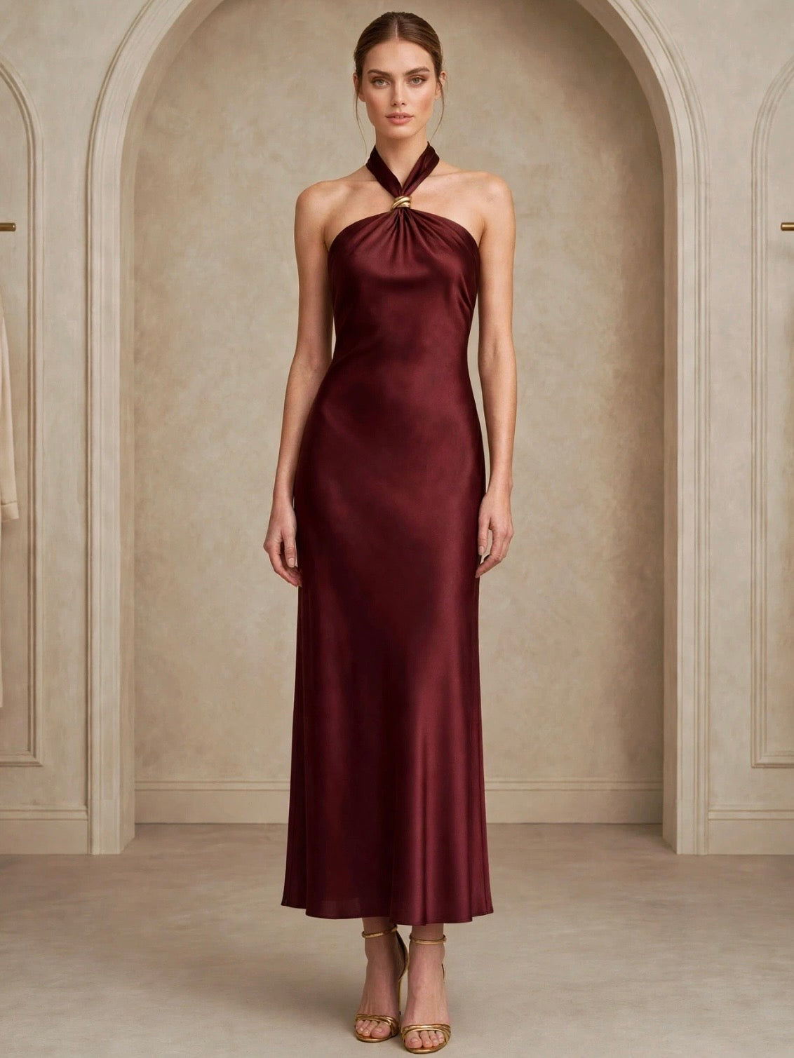 VESTIDO CAFE 14355