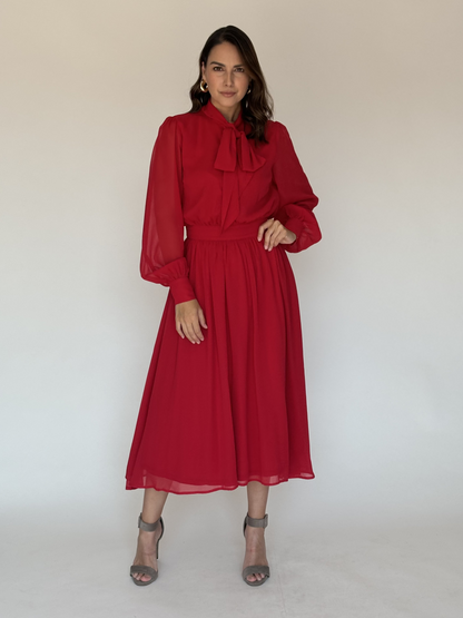 VESTIDO ROJO D21603