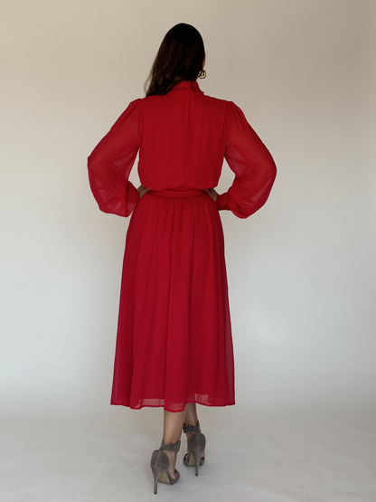 VESTIDO ROJO D21603