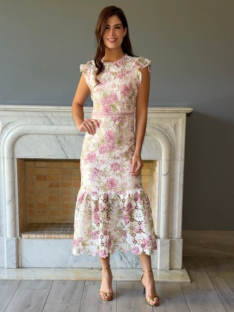 VESTIDO MIDI ESTAMPADO 17163