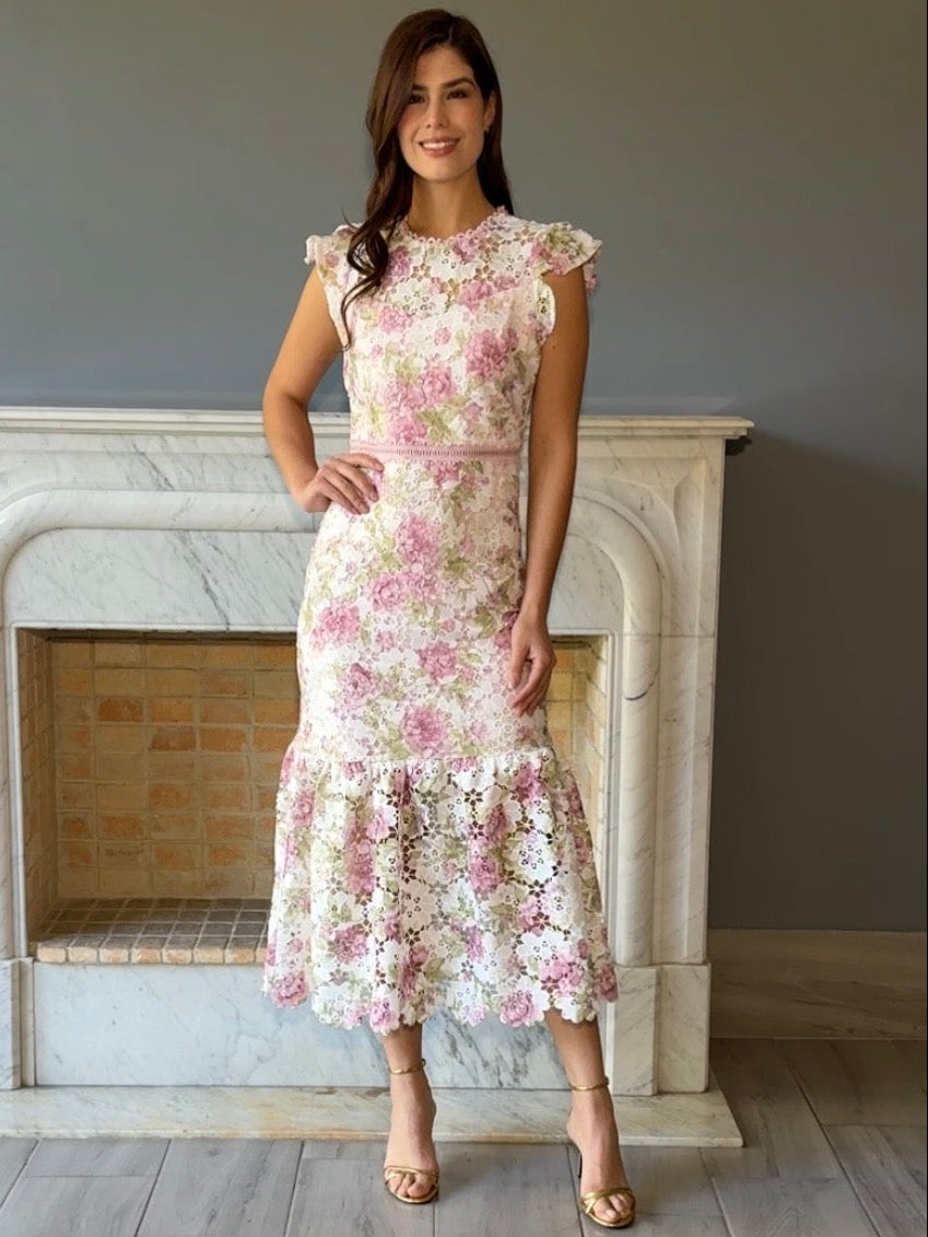 VESTIDO MIDI ESTAMPADO 17163