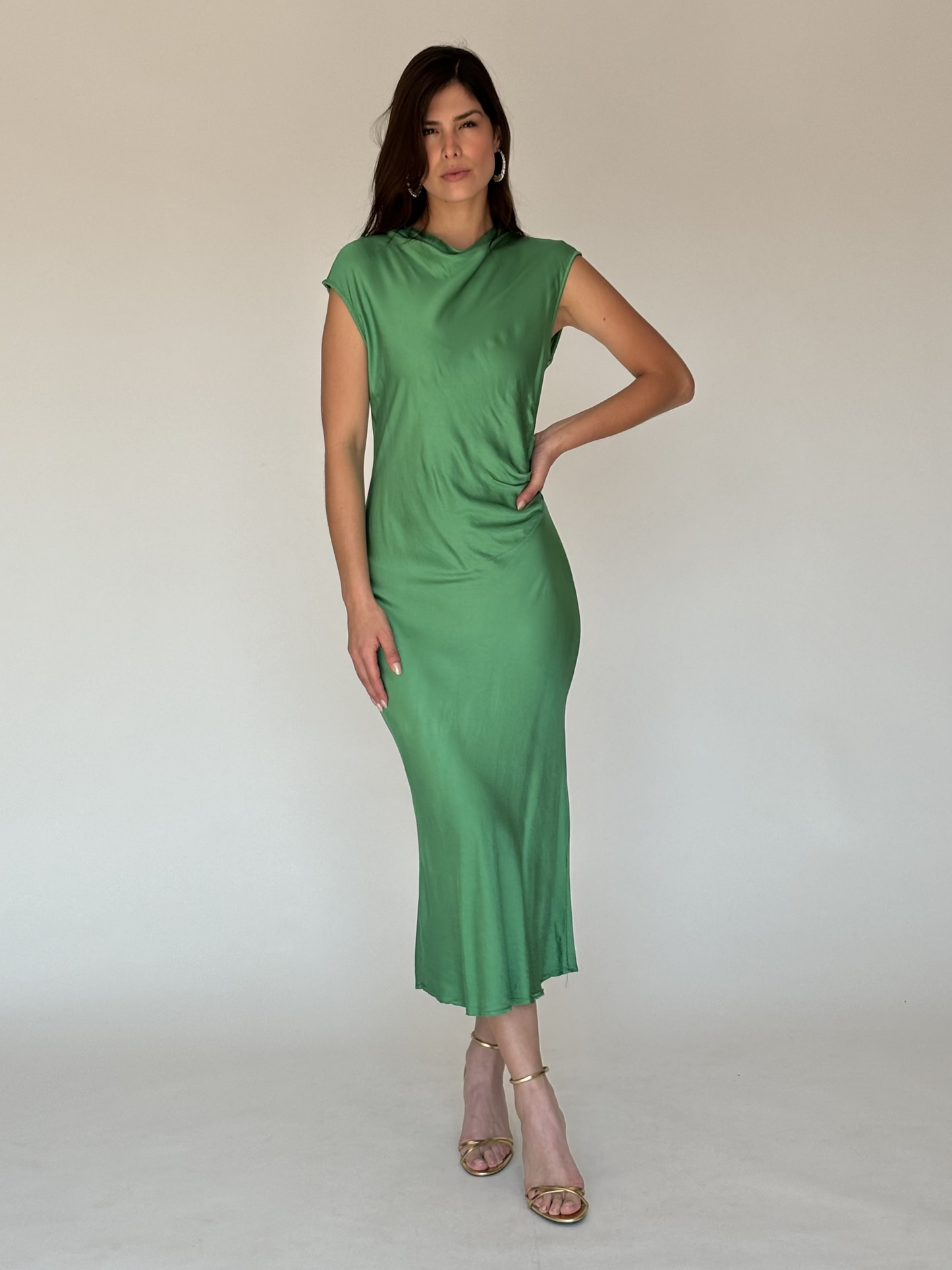 VESTIDO VERDE 11510