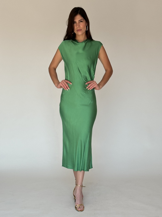 VESTIDO VERDE 11510