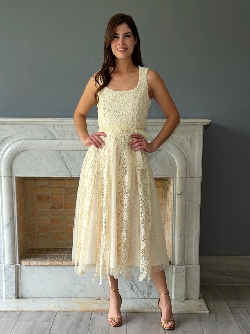 VESTIDO MIDI BEIGE JMD14774