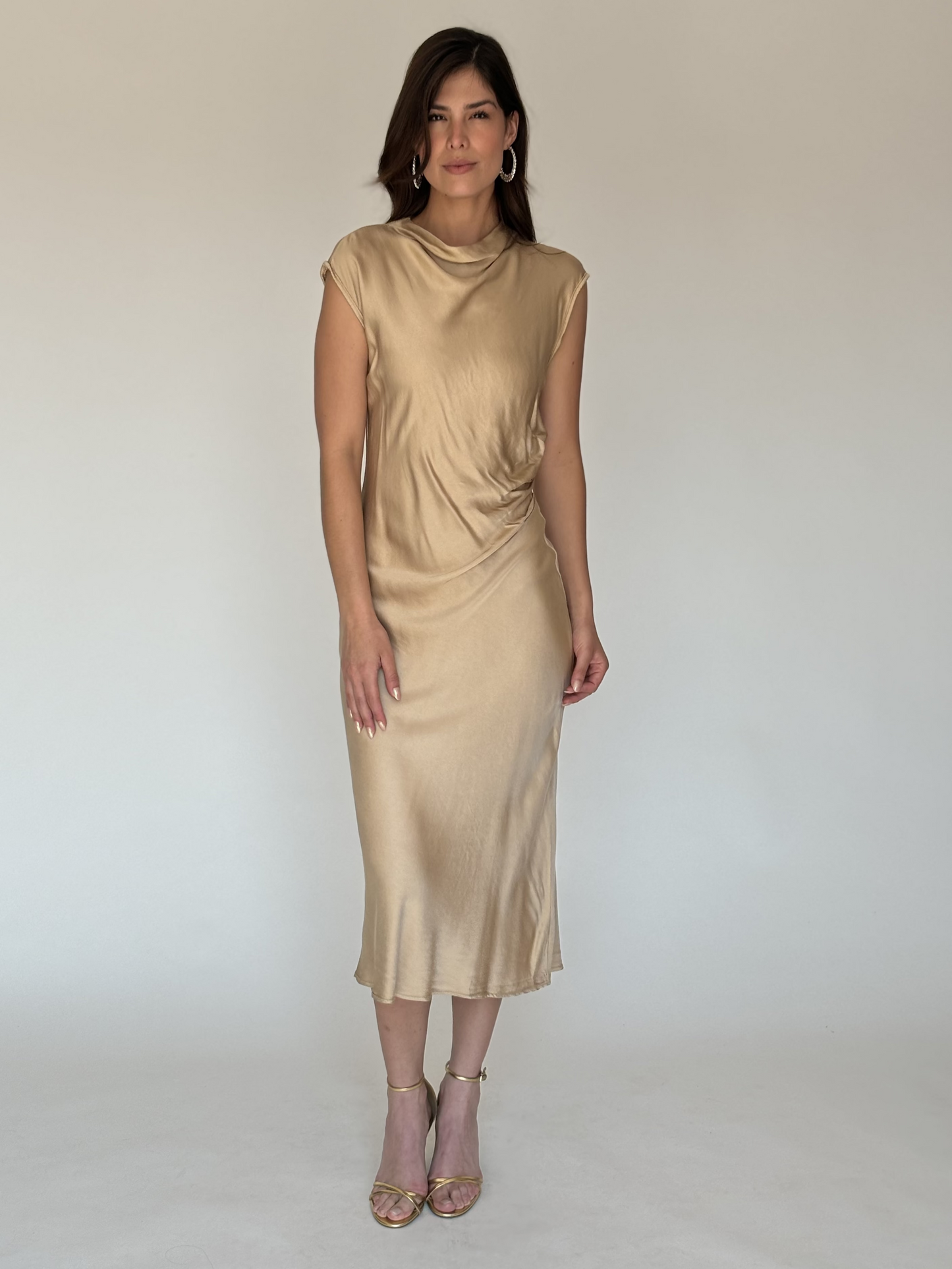 VESTIDO DORADO 11510