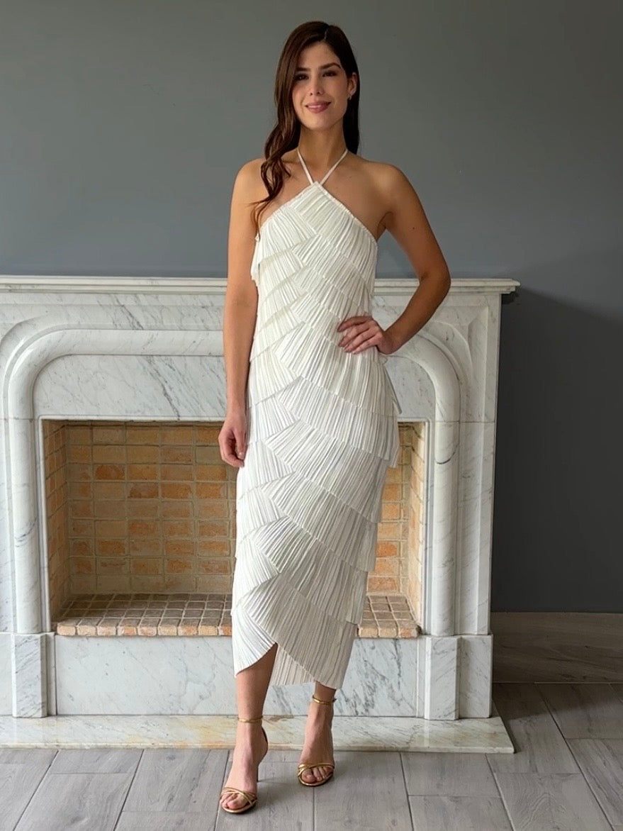 VESTIDO BLANCO MIDI LD11737