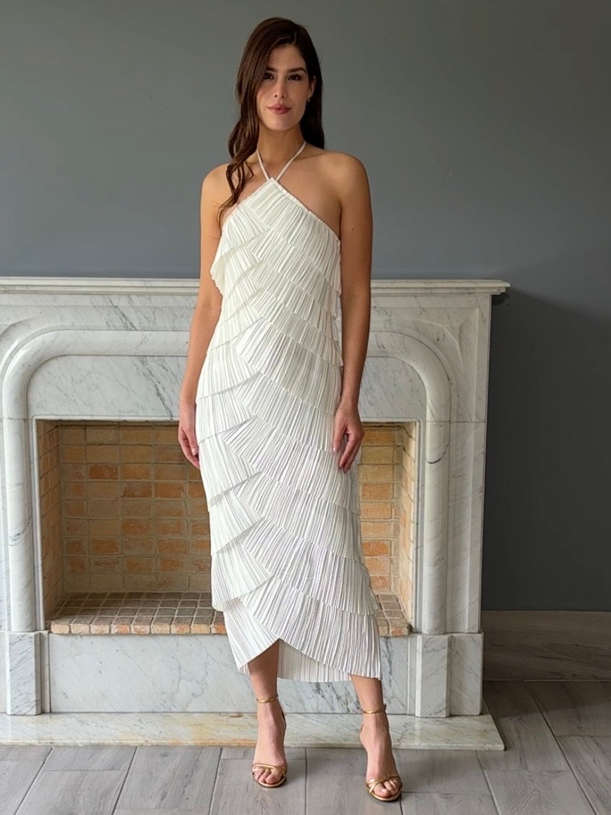 VESTIDO BLANCO MIDI LD11737