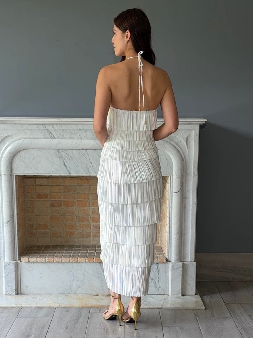 VESTIDO BLANCO MIDI LD11737