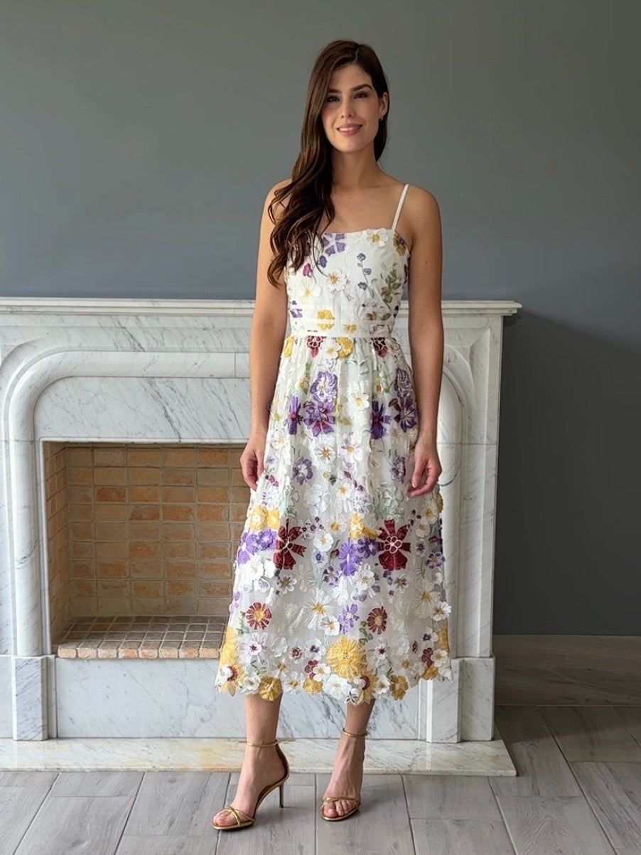 VESTIDO MIDI ESTAMPADO 14927