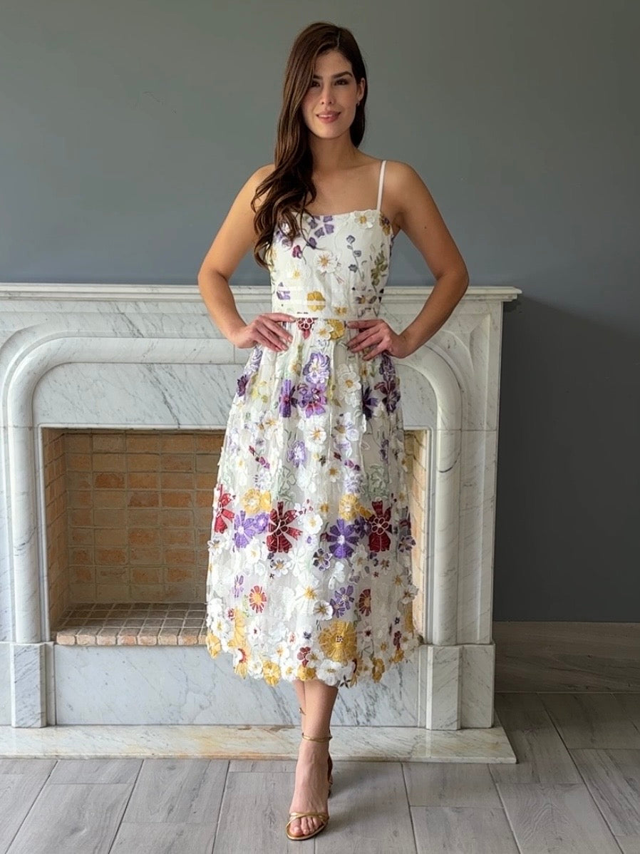 VESTIDO MIDI ESTAMPADO 14927