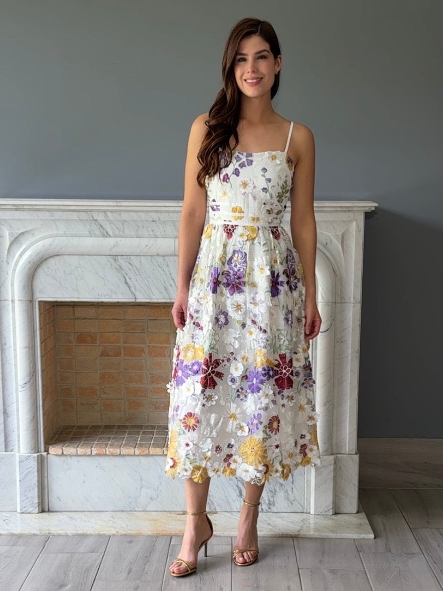 VESTIDO MIDI ESTAMPADO 14927