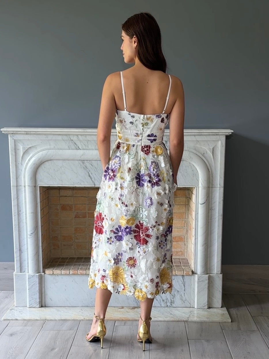 VESTIDO MIDI ESTAMPADO 14927