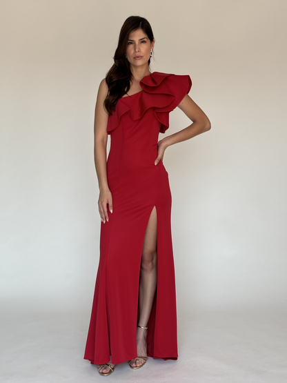 VESTIDO ROJO A8568