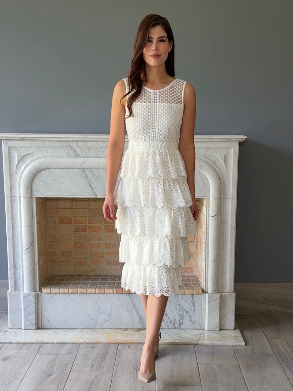 VESTIDO MIDI BLANCO D5842