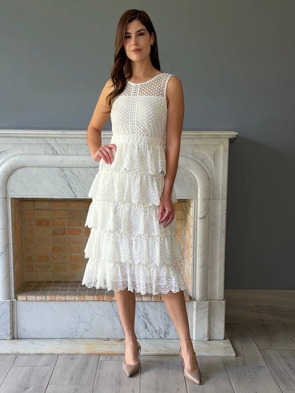 VESTIDO MIDI BLANCO D5842