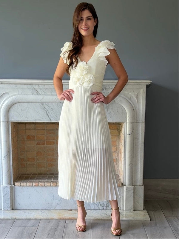 VESTIDO MIDI BLANCO D5726