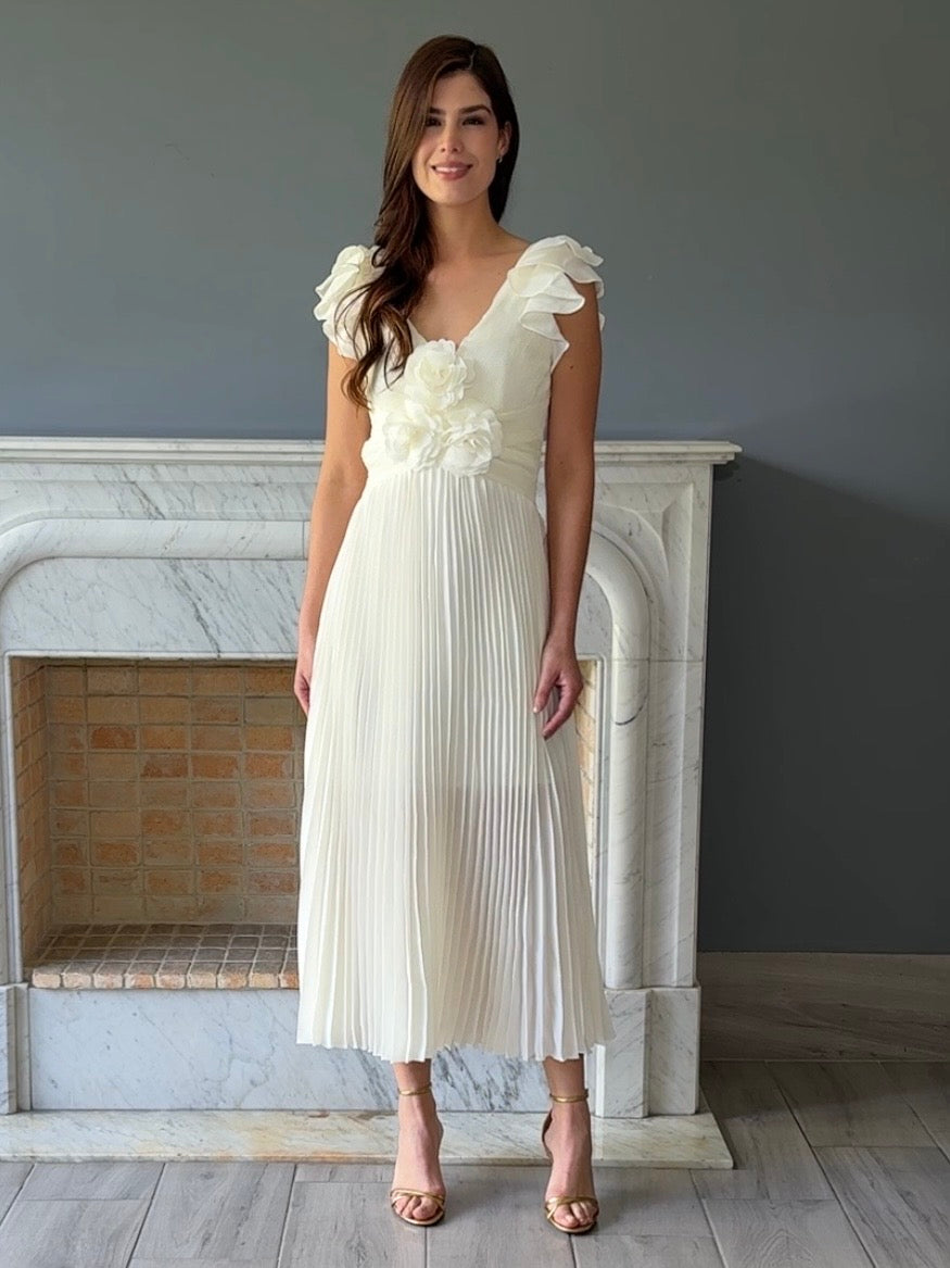 VESTIDO MIDI BLANCO D5726