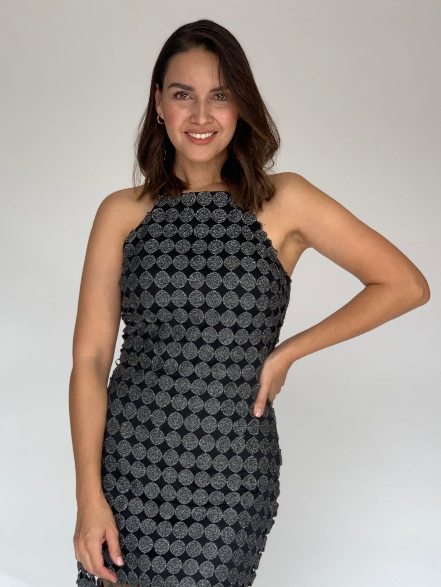 VESTIDO GRIS 14378L
