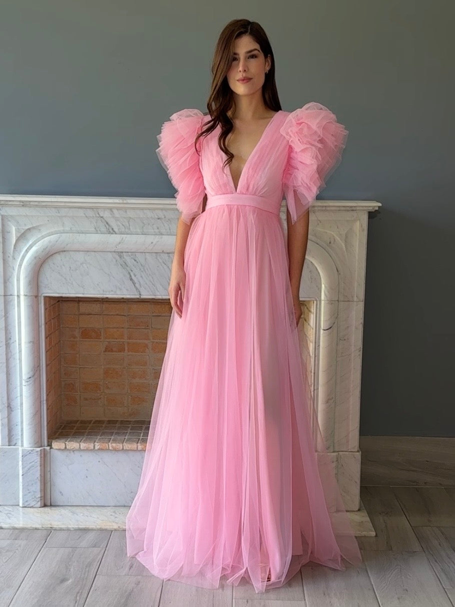 VESTIDO DE TULL ROSA