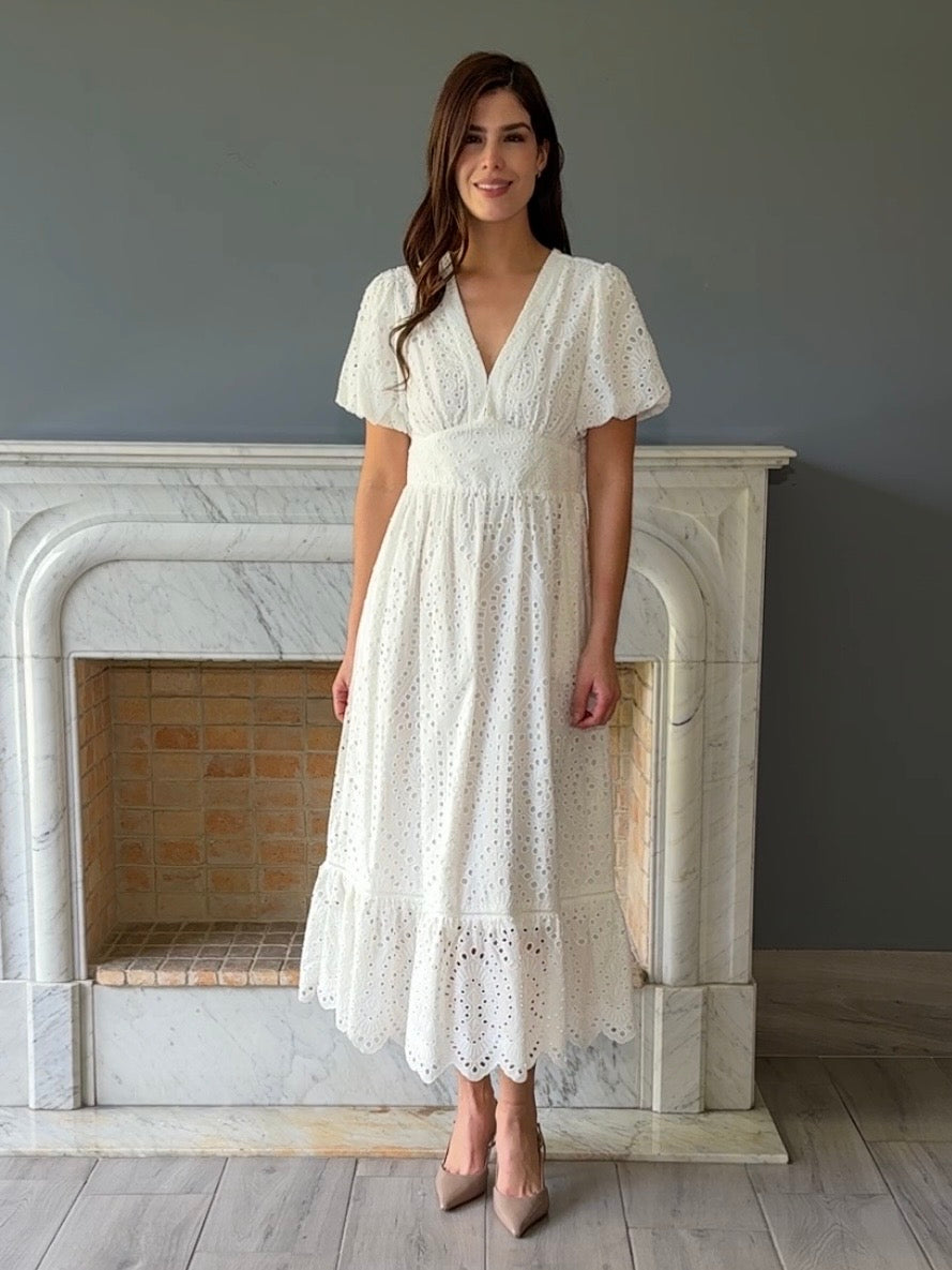 VESTIDO BLANCO MIDI 96373