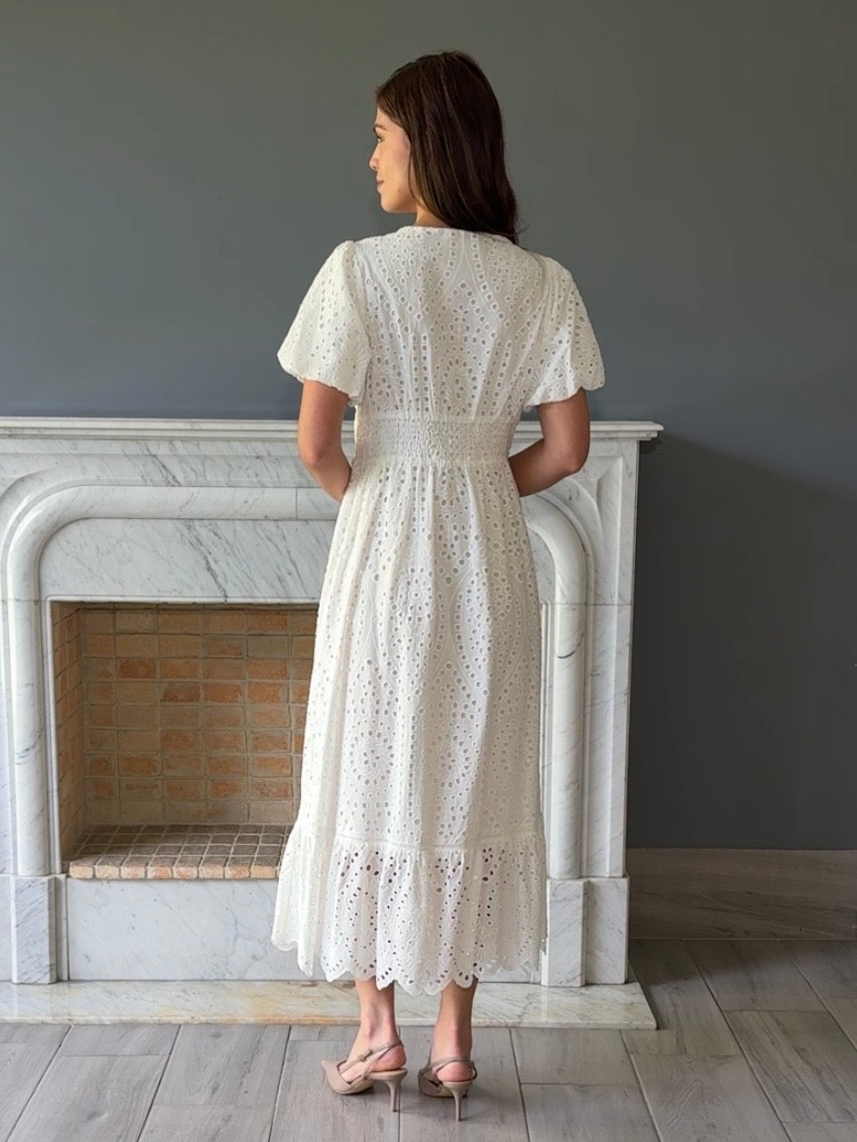 VESTIDO BLANCO MIDI 96373