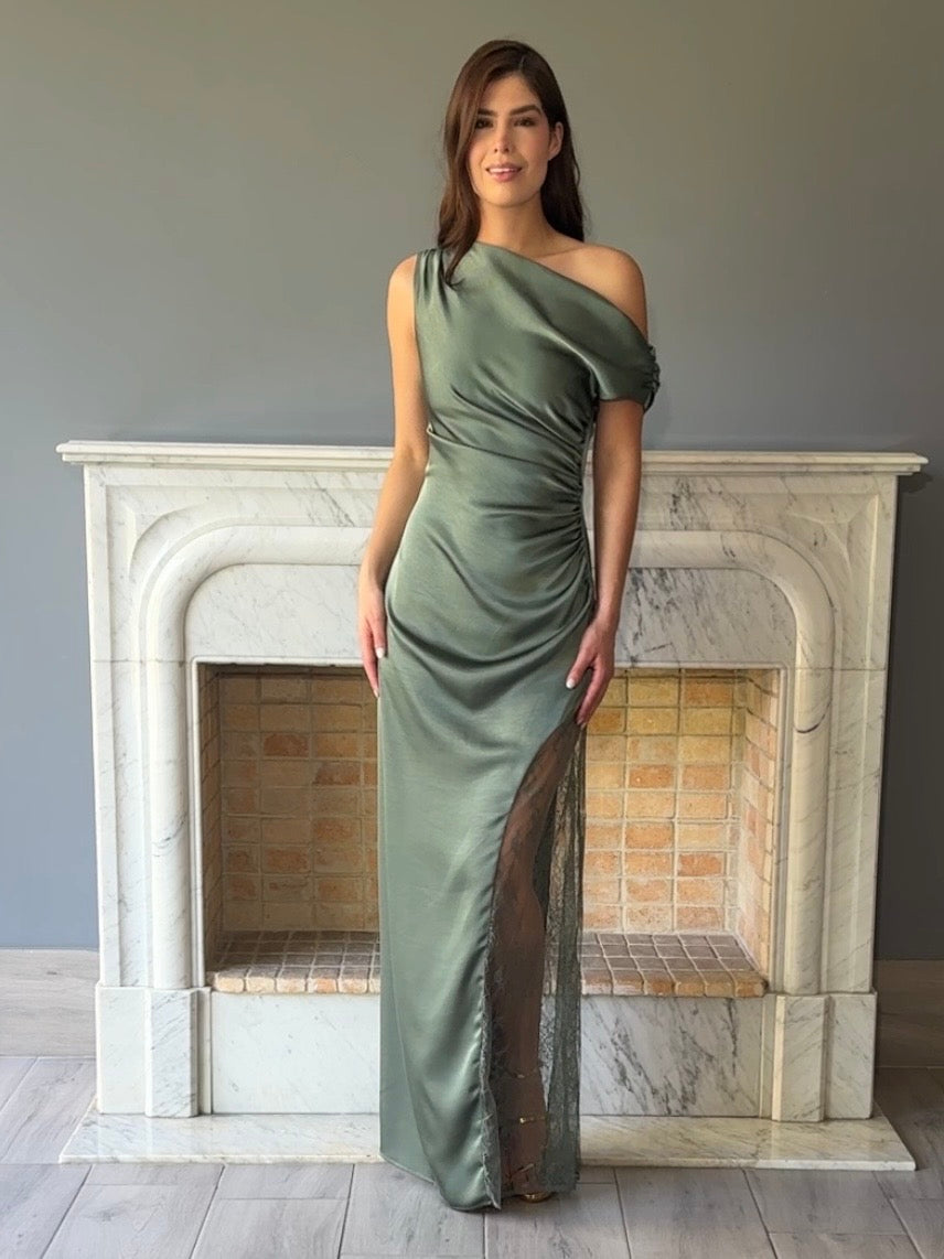 VESTIDO VERDE M1138