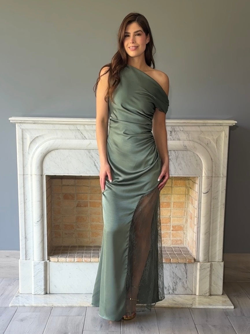 VESTIDO VERDE M1138