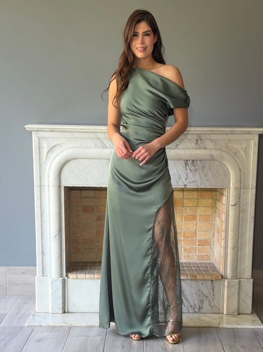 VESTIDO VERDE M1138