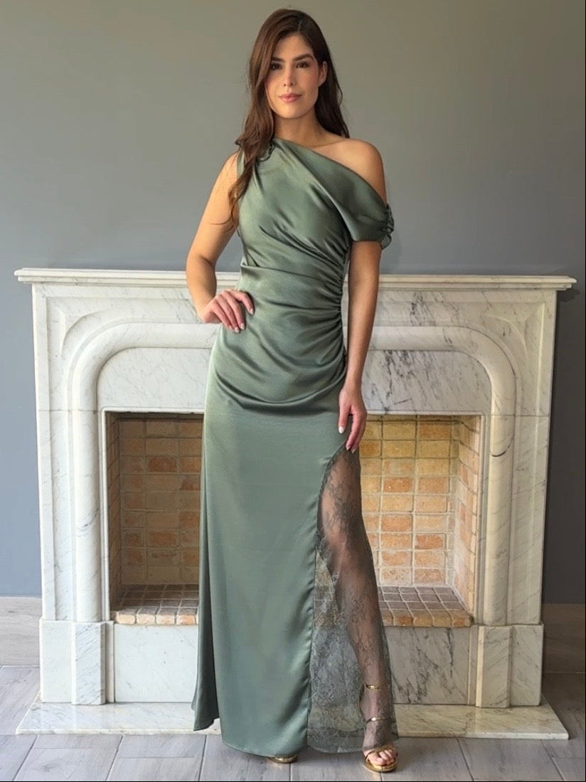 VESTIDO VERDE M1138
