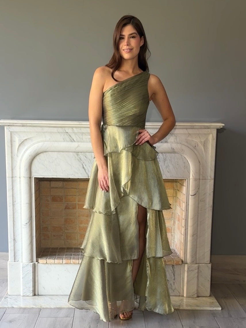 VESTIDO VERDE 3533