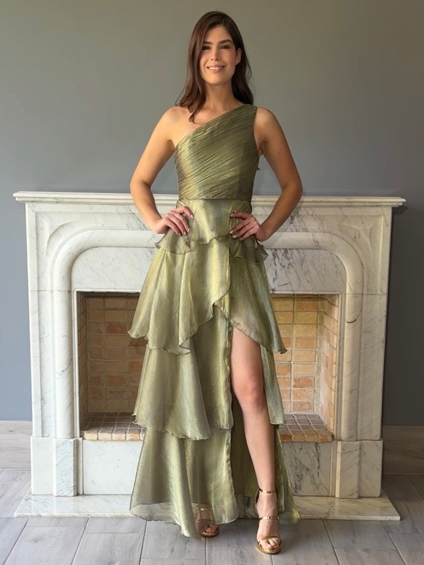 VESTIDO VERDE 3533
