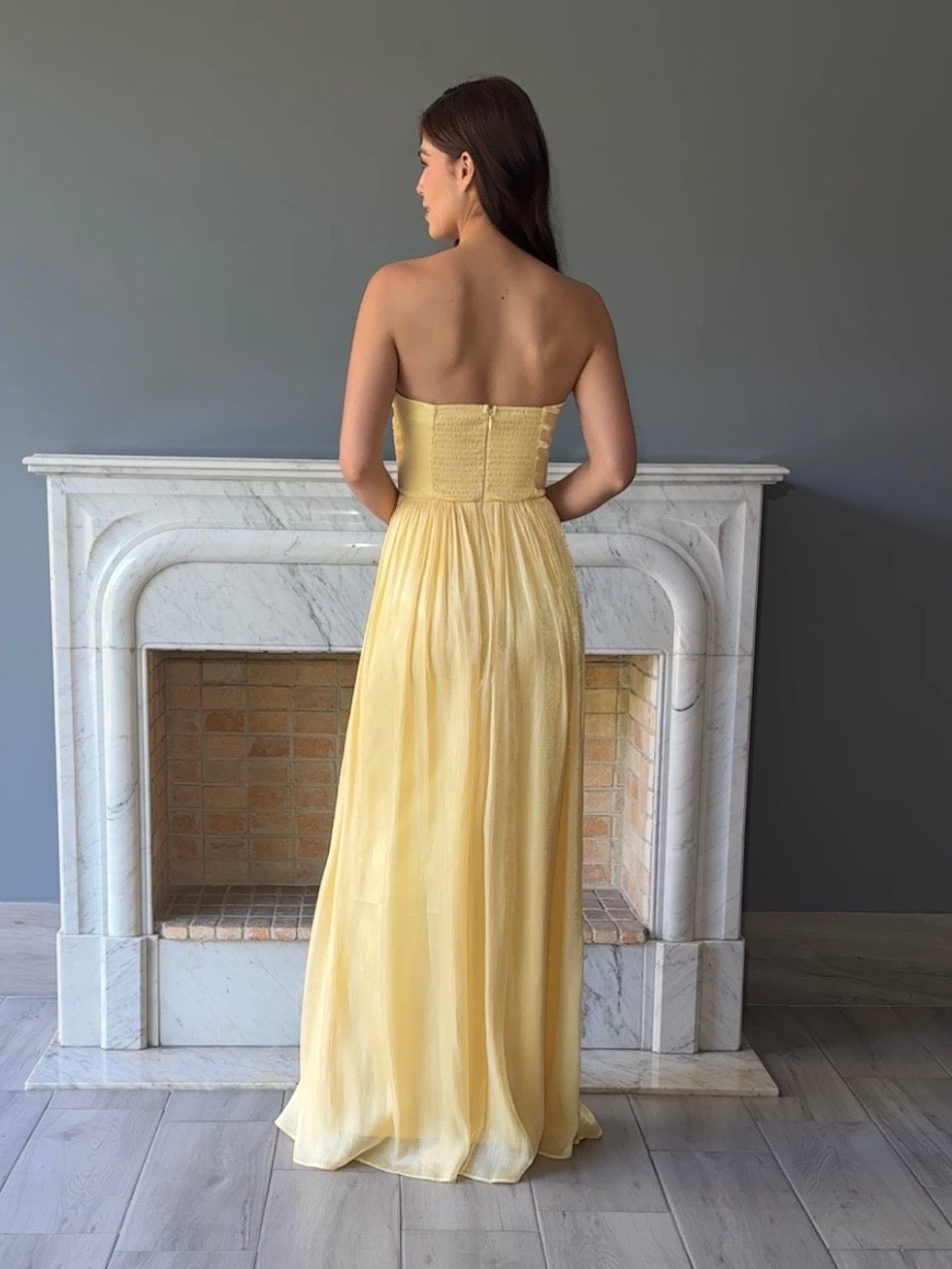 VESTIDO AMARILLO F25084