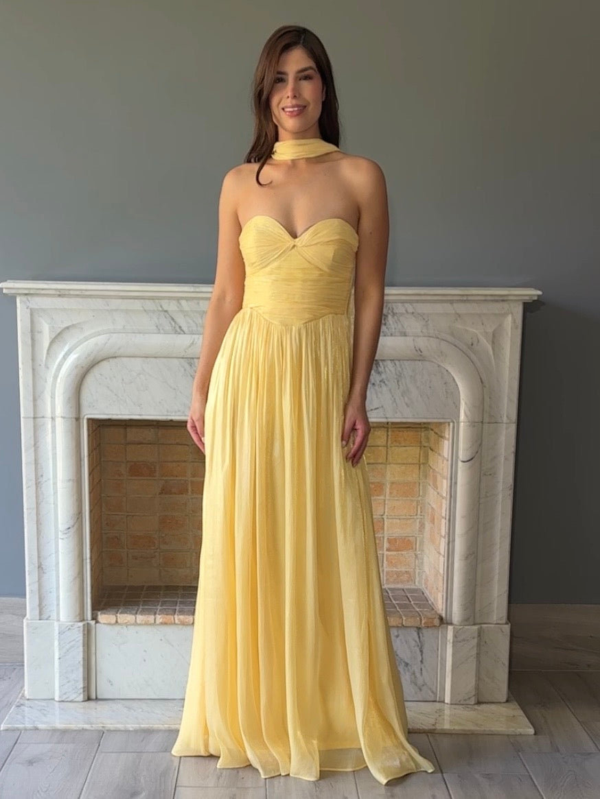 VESTIDO AMARILLO F25084