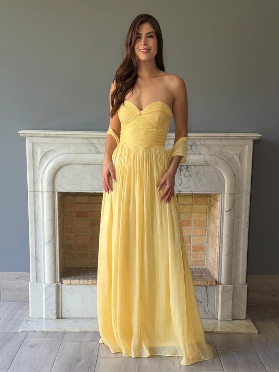 VESTIDO AMARILLO F25084
