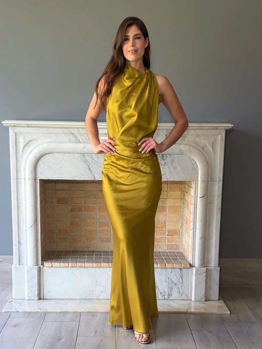 VESTIDO MOSTAZA LD11761