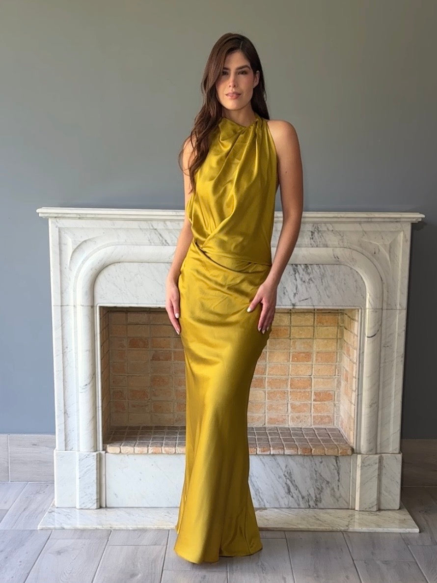 VESTIDO MOSTAZA LD11761