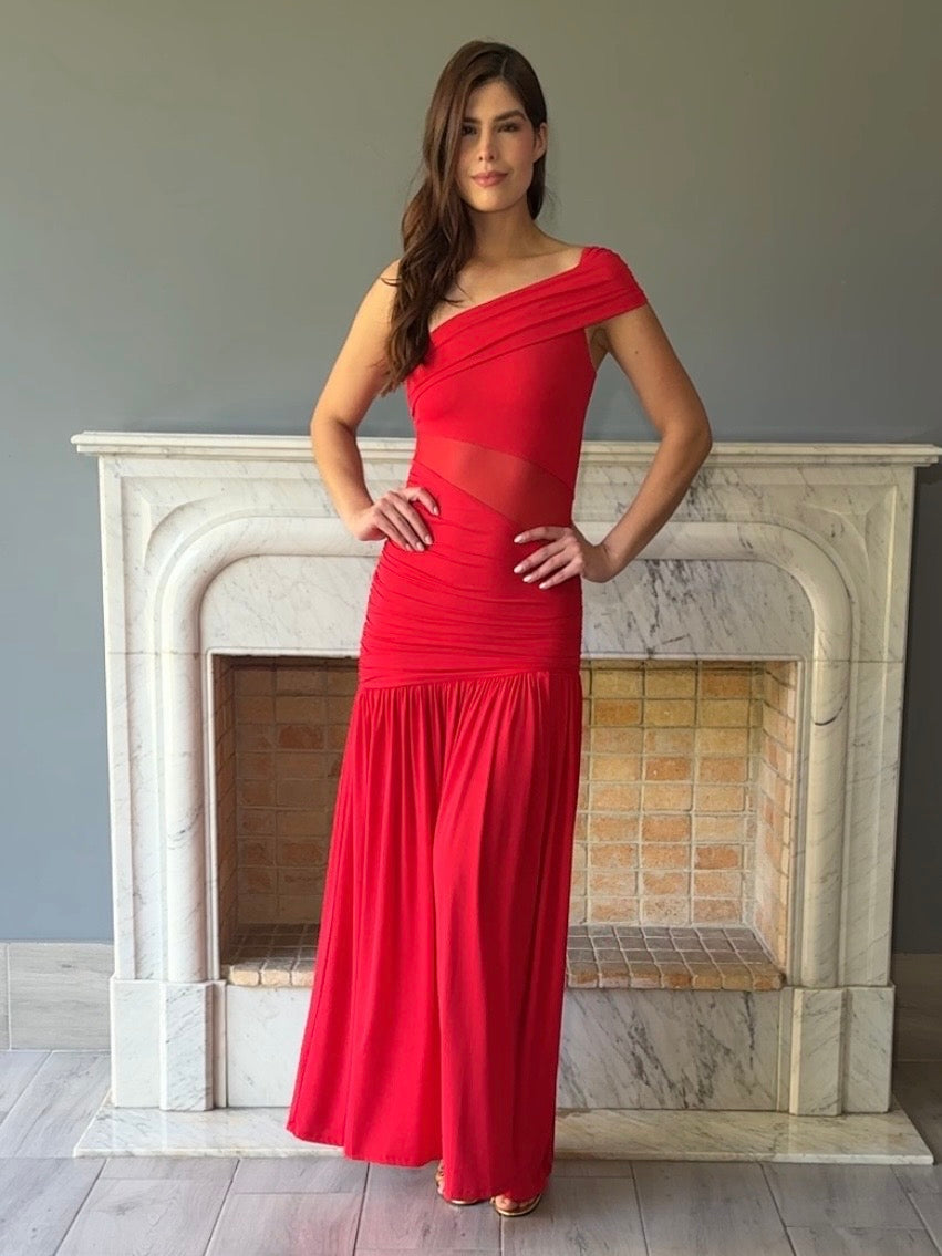 VESTIDO ROJO D12338