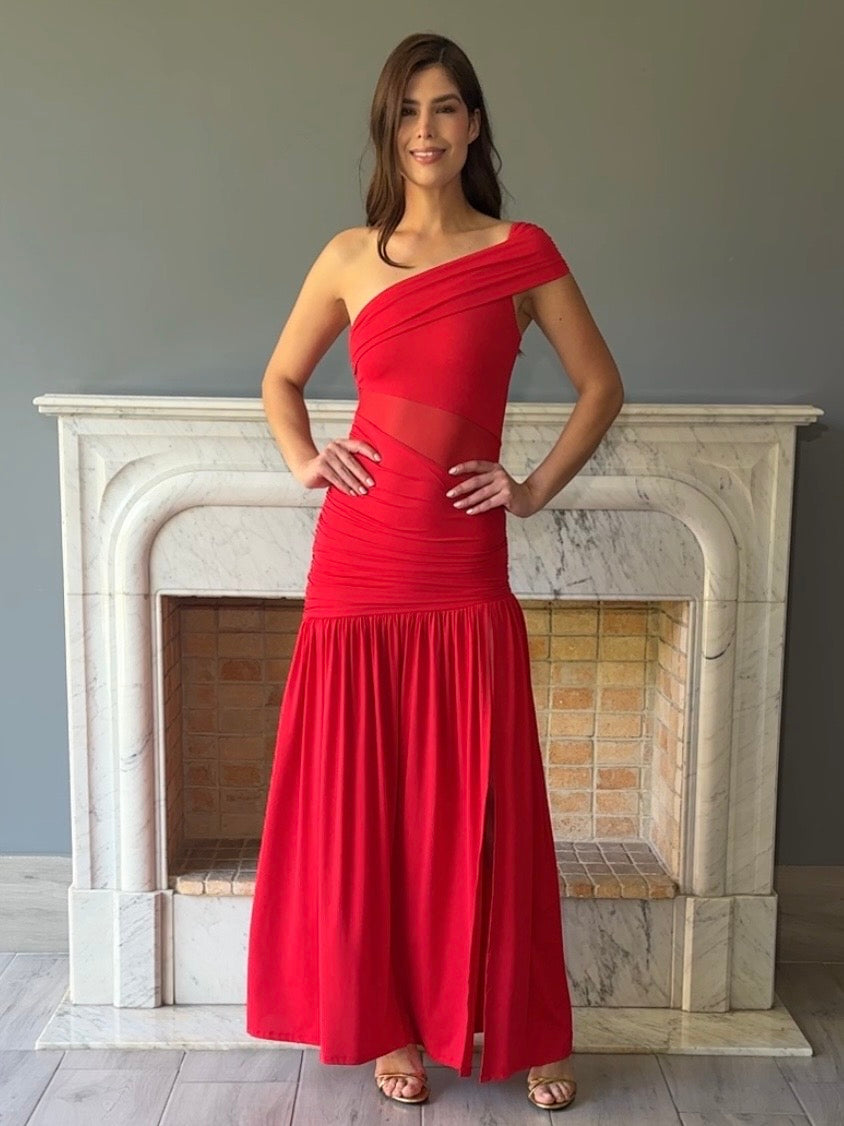 VESTIDO ROJO D12338
